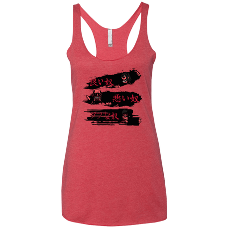 T-Shirts Vintage Red / X-Small The Good The Bad And The Tough Women's Triblend Racerback Tank