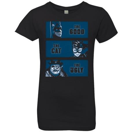 T-Shirts Black / YXS The Good the Cat and the Ugly Girls Premium T-Shirt