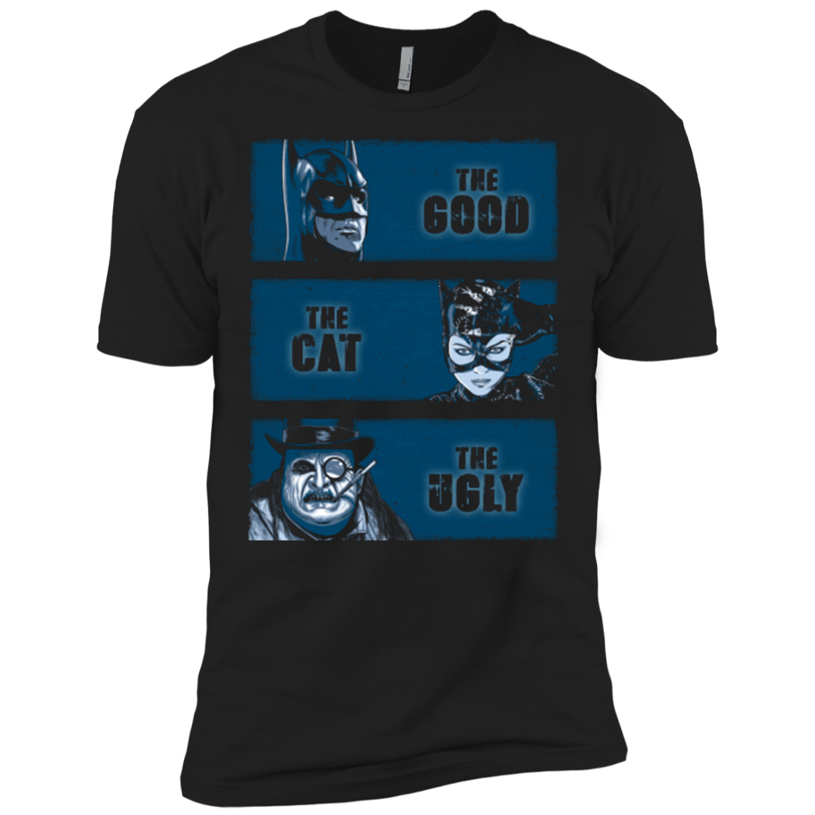 T-Shirts Black / X-Small The Good the Cat and the Ugly Men's Premium T-Shirt