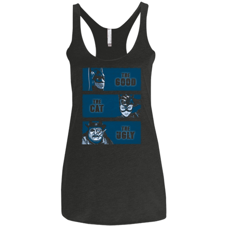 T-Shirts Vintage Black / X-Small The Good the Cat and the Ugly Women's Triblend Racerback Tank