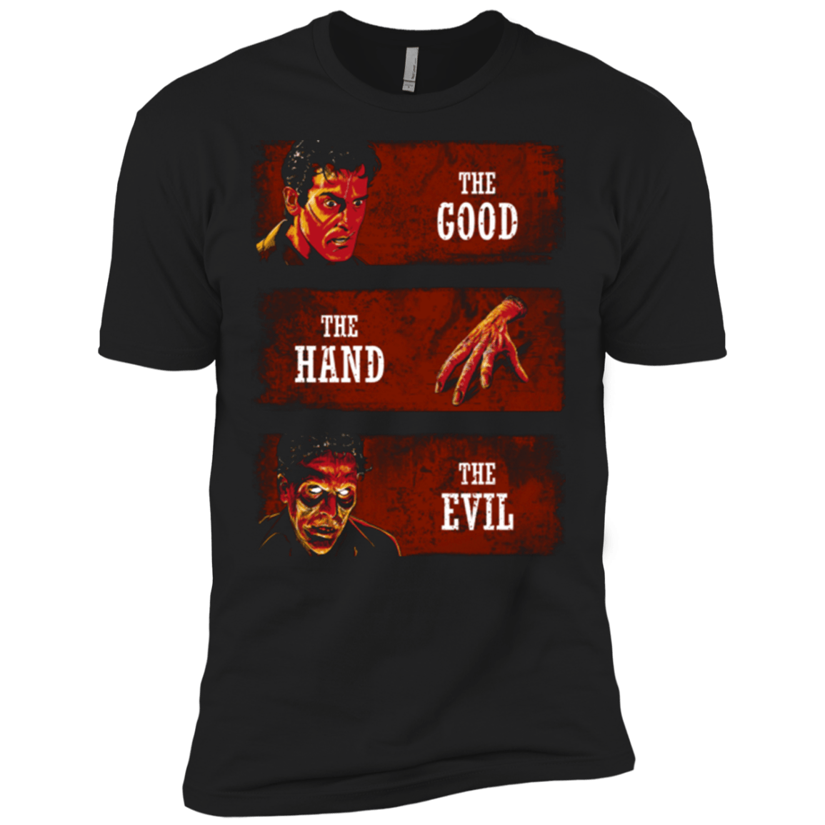 T-Shirts Black / X-Small The Good the Hand and the Evil Men's Premium T-Shirt