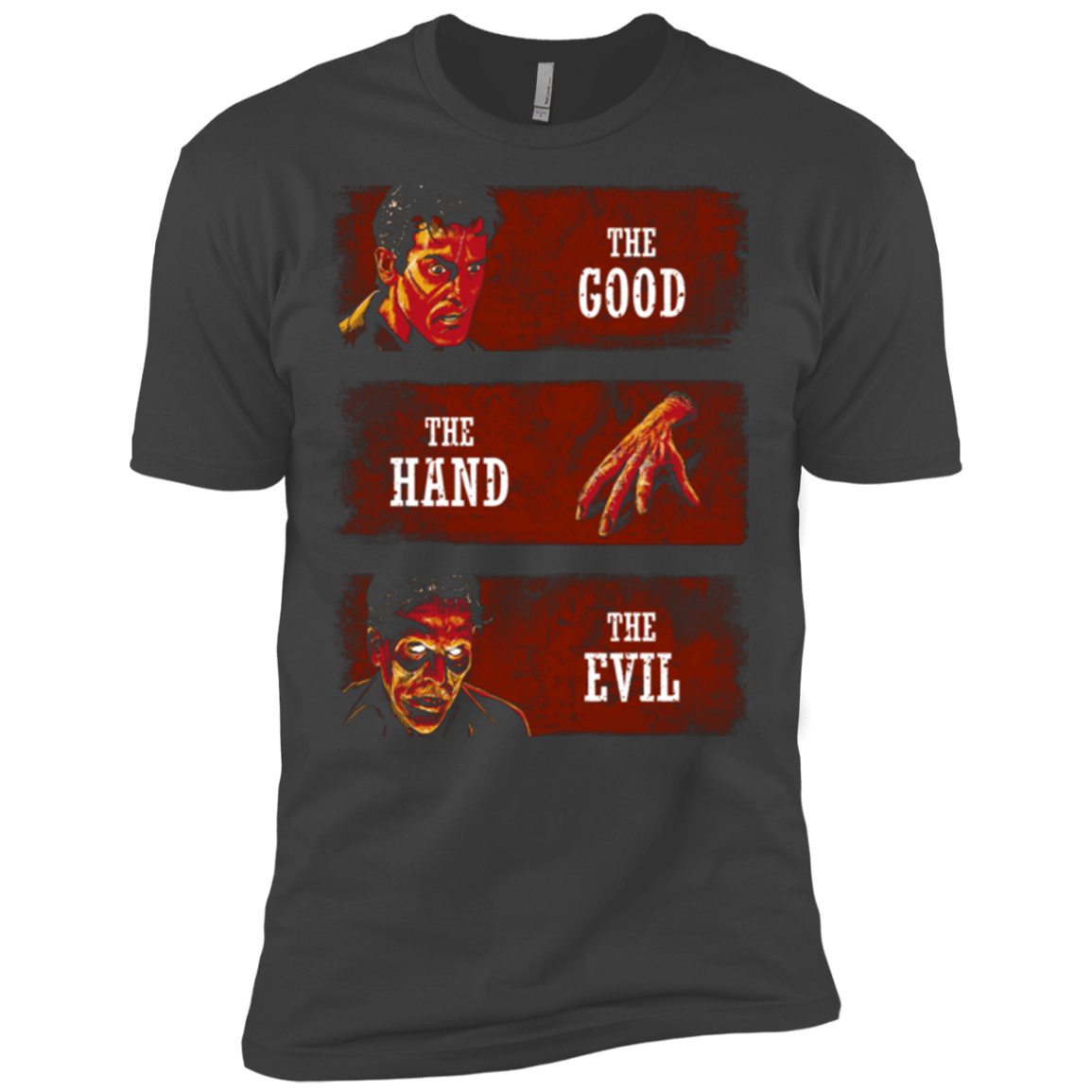 T-Shirts Heavy Metal / X-Small The Good the Hand and the Evil Men's Premium T-Shirt
