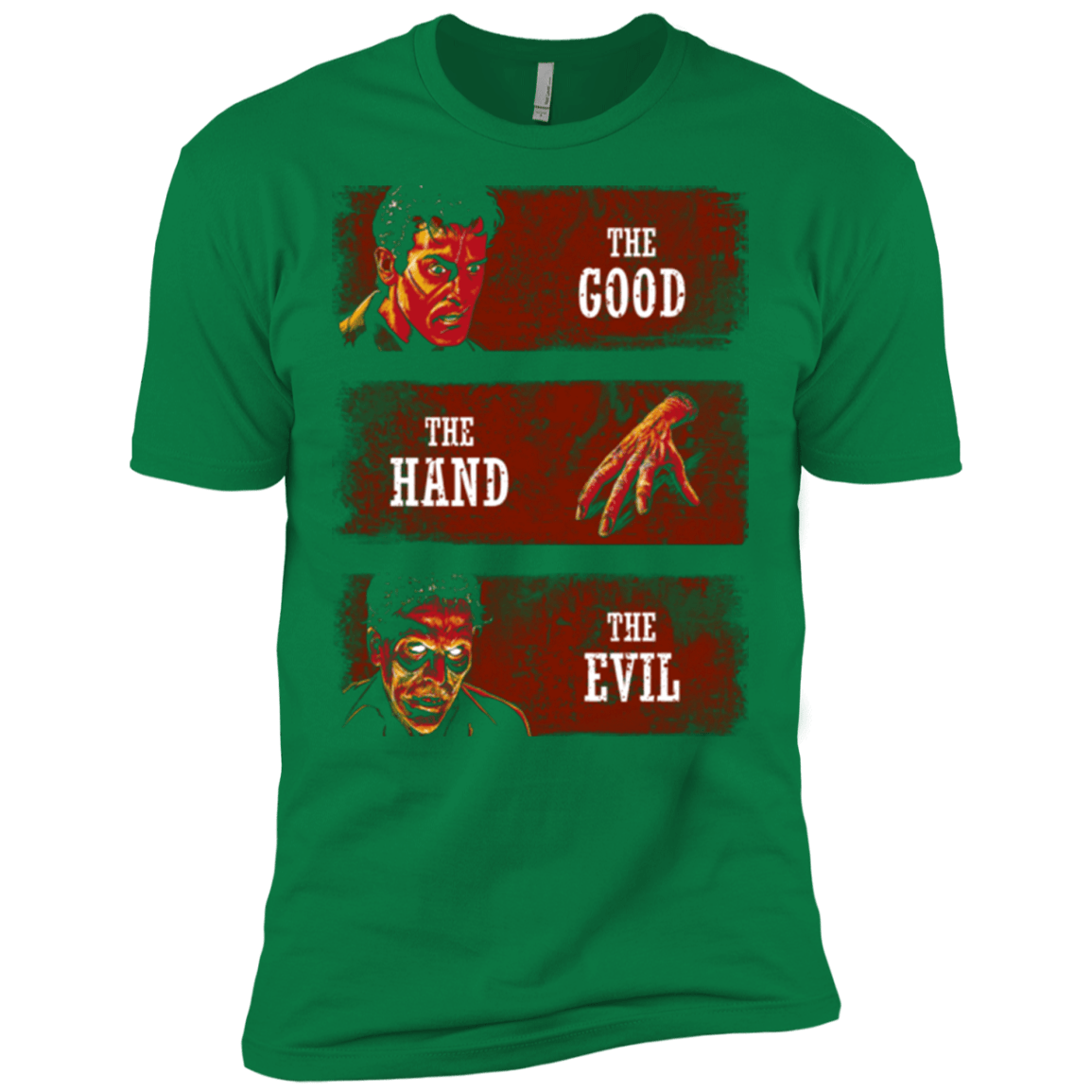T-Shirts Kelly Green / X-Small The Good the Hand and the Evil Men's Premium T-Shirt