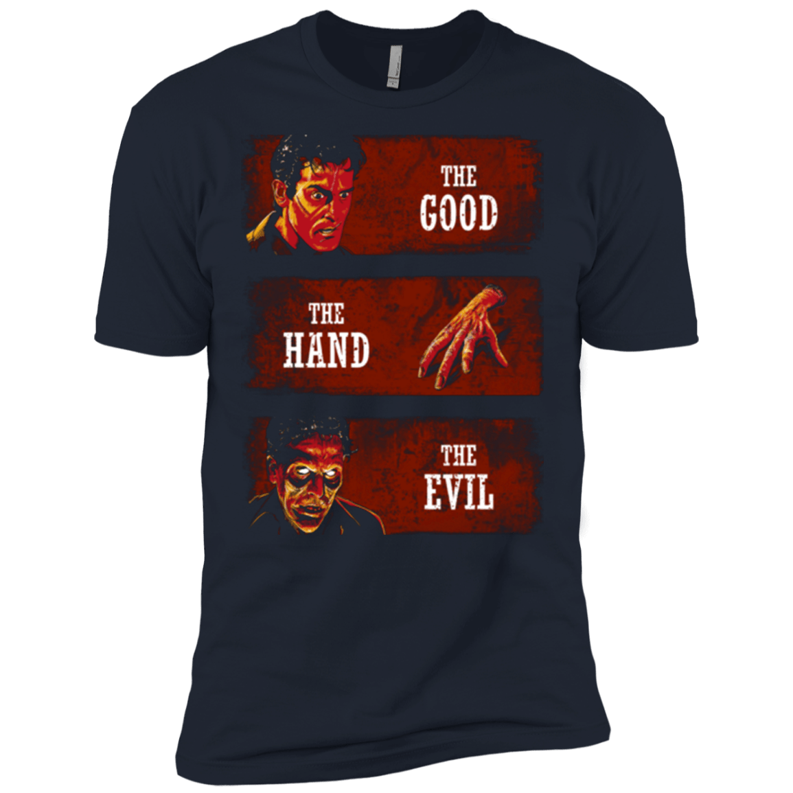 T-Shirts Midnight Navy / X-Small The Good the Hand and the Evil Men's Premium T-Shirt