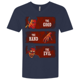 T-Shirts Midnight Navy / X-Small The Good the Hand and the Evil Men's Premium V-Neck