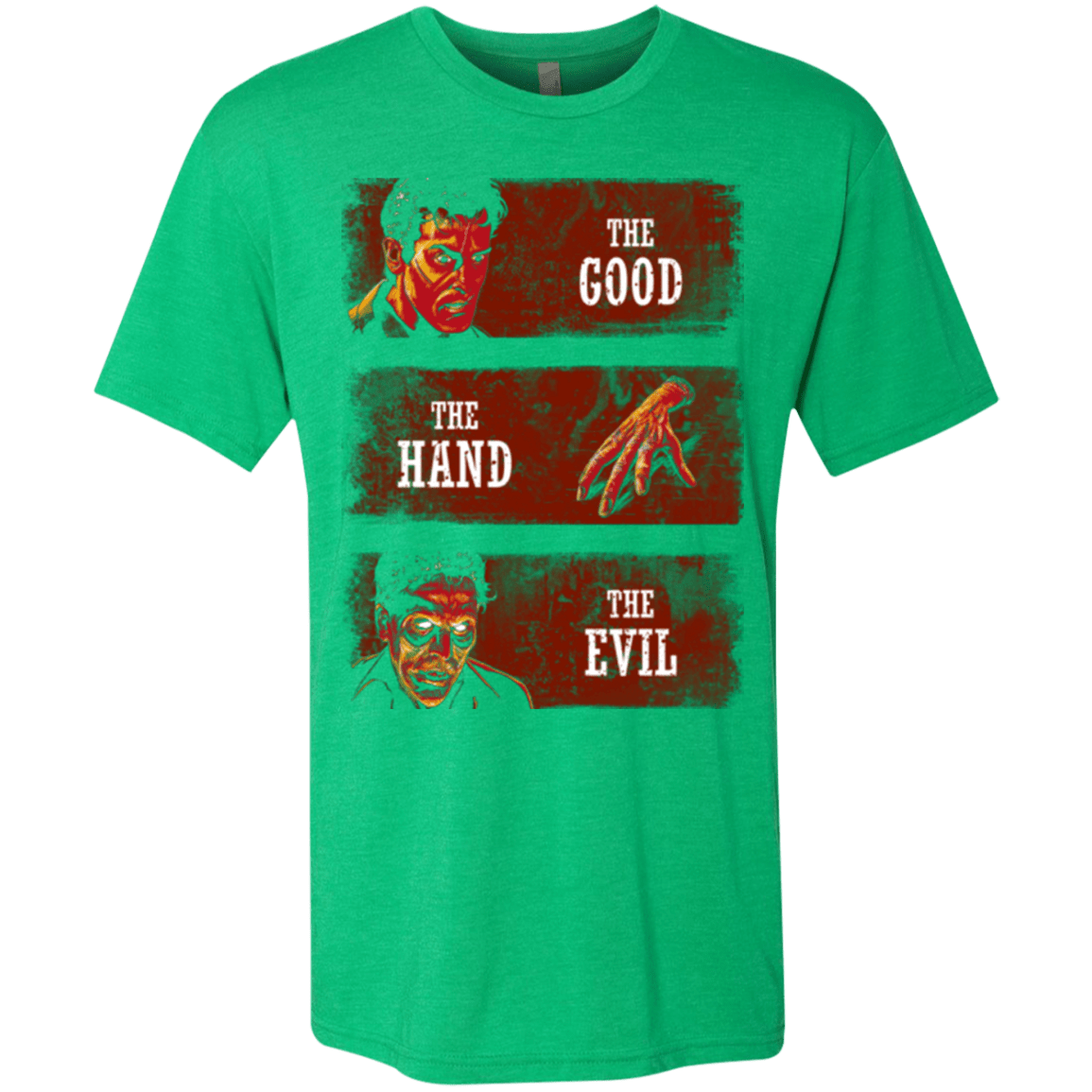 T-Shirts Envy / Small The Good the Hand and the Evil Men's Triblend T-Shirt