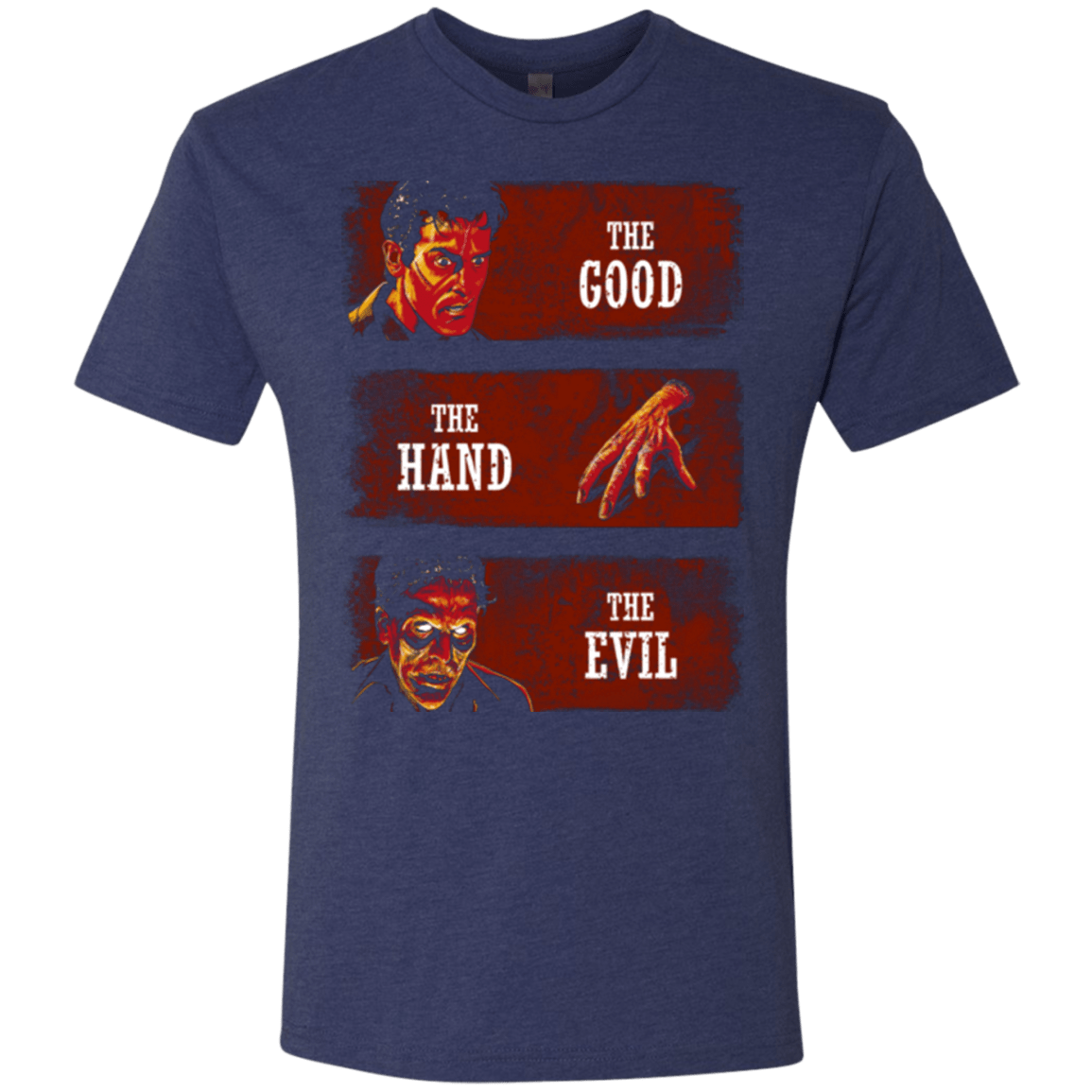 T-Shirts Vintage Navy / Small The Good the Hand and the Evil Men's Triblend T-Shirt