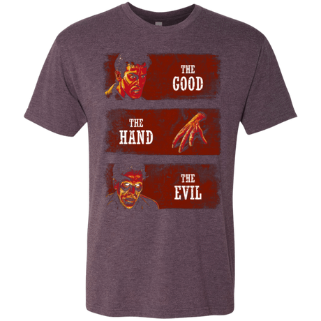 T-Shirts Vintage Purple / Small The Good the Hand and the Evil Men's Triblend T-Shirt