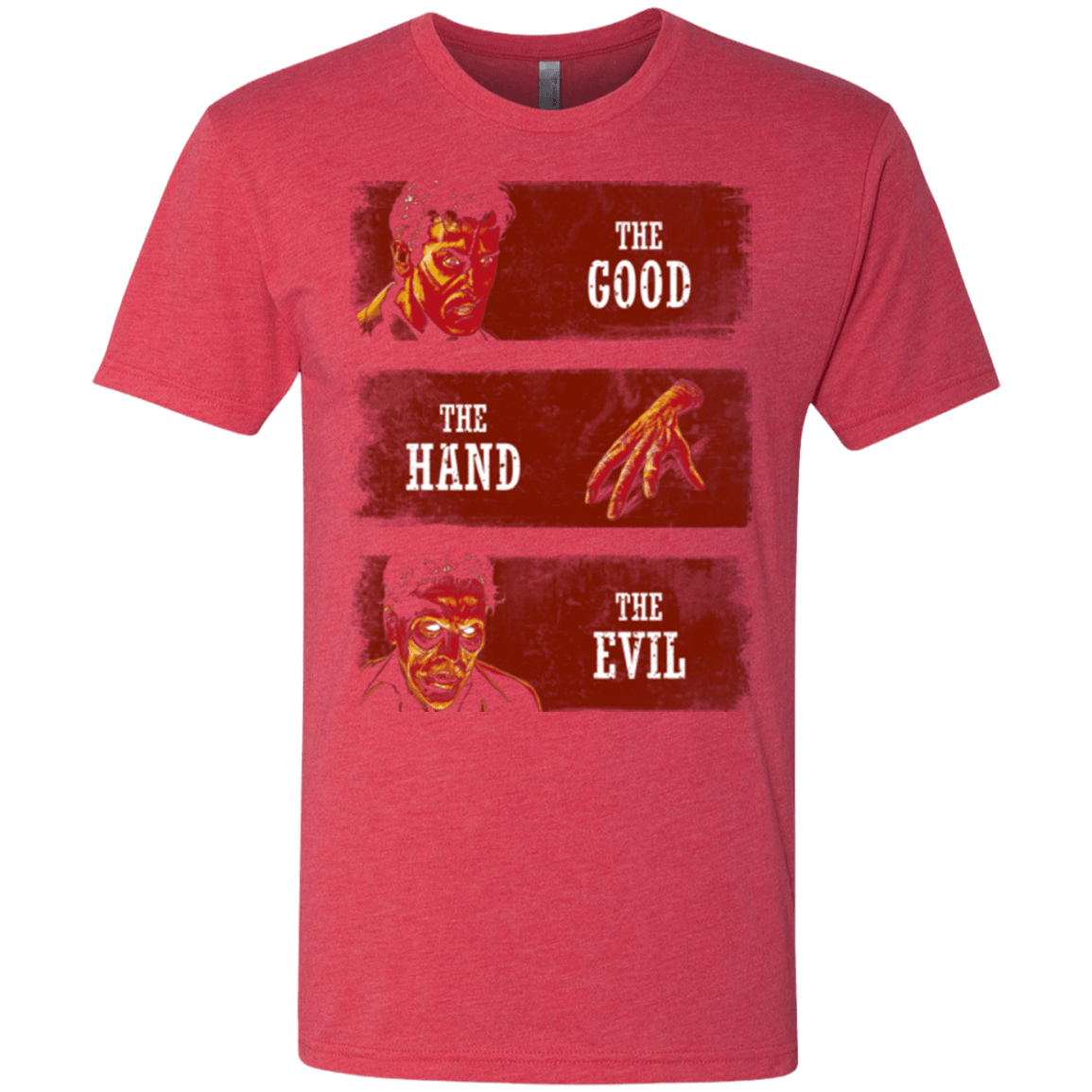 T-Shirts Vintage Red / Small The Good the Hand and the Evil Men's Triblend T-Shirt
