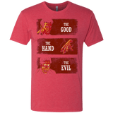 T-Shirts Vintage Red / Small The Good the Hand and the Evil Men's Triblend T-Shirt