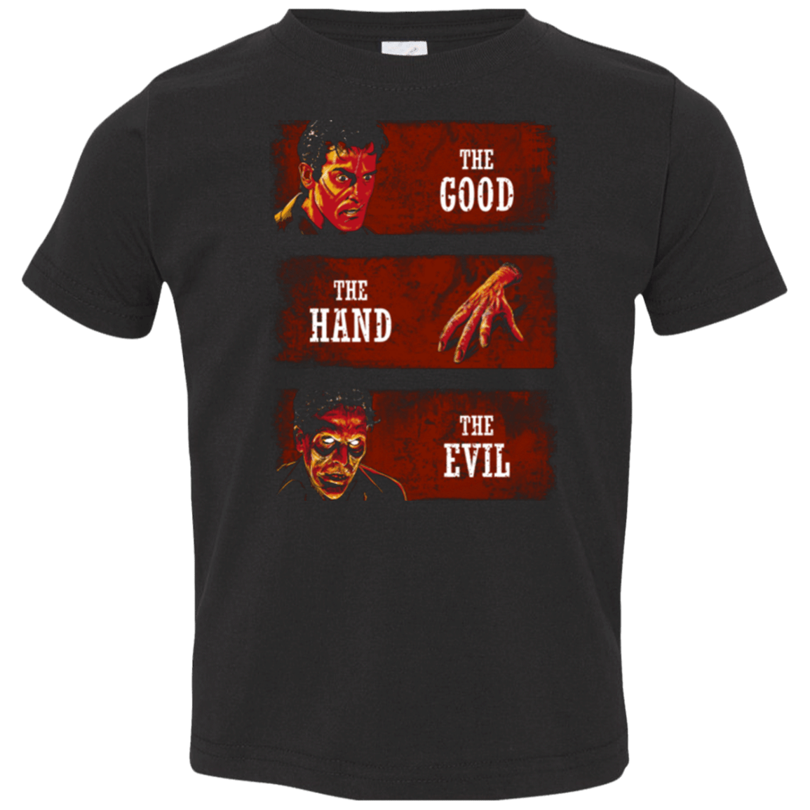 T-Shirts Black / 2T The Good the Hand and the Evil Toddler Premium T-Shirt