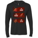 T-Shirts Vintage Black / X-Small The Good the Hand and the Evil Triblend Long Sleeve Hoodie Tee