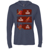 T-Shirts Vintage Navy / X-Small The Good the Hand and the Evil Triblend Long Sleeve Hoodie Tee