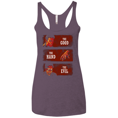 T-Shirts Vintage Purple / X-Small The Good the Hand and the Evil Women's Triblend Racerback Tank