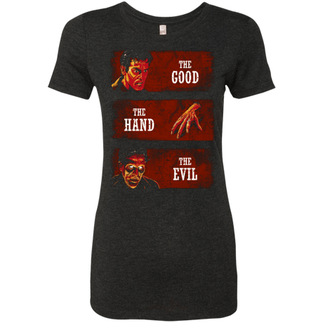 T-Shirts Vintage Black / Small The Good the Hand and the Evil Women's Triblend T-Shirt