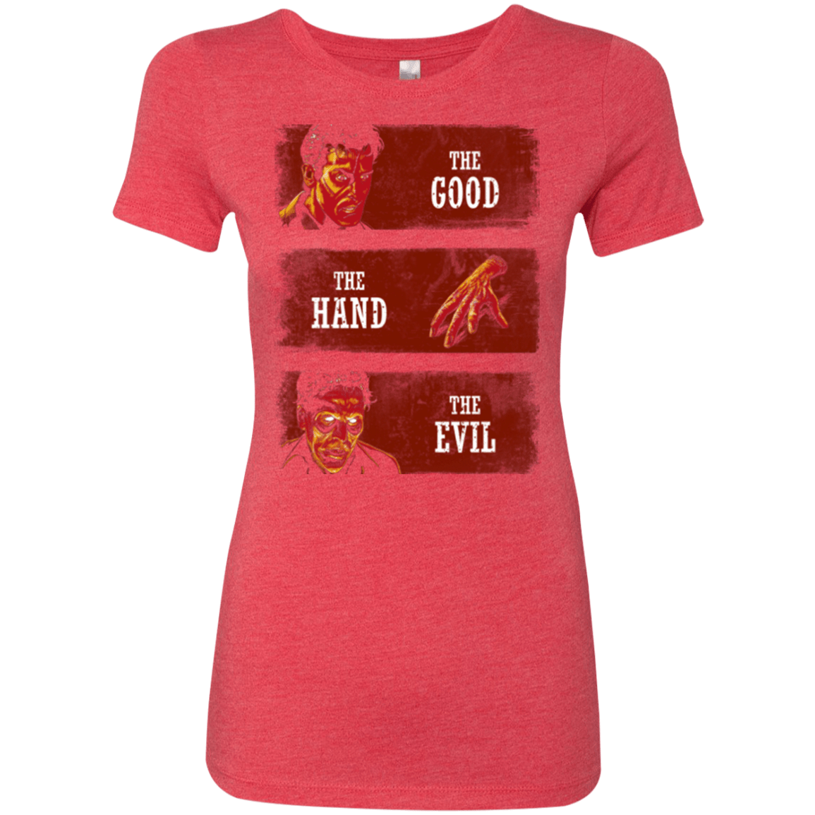 T-Shirts Vintage Red / Small The Good the Hand and the Evil Women's Triblend T-Shirt