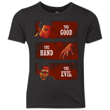 T-Shirts Vintage Black / YXS The Good the Hand and the Evil Youth Triblend T-Shirt