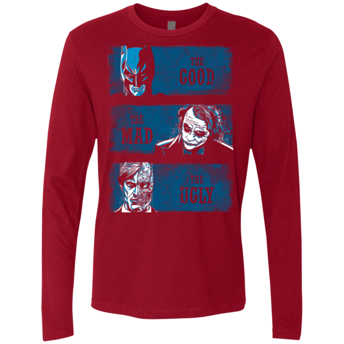 T-Shirts Cardinal / Small The Good the Mad and the Ugly Men's Premium Long Sleeve