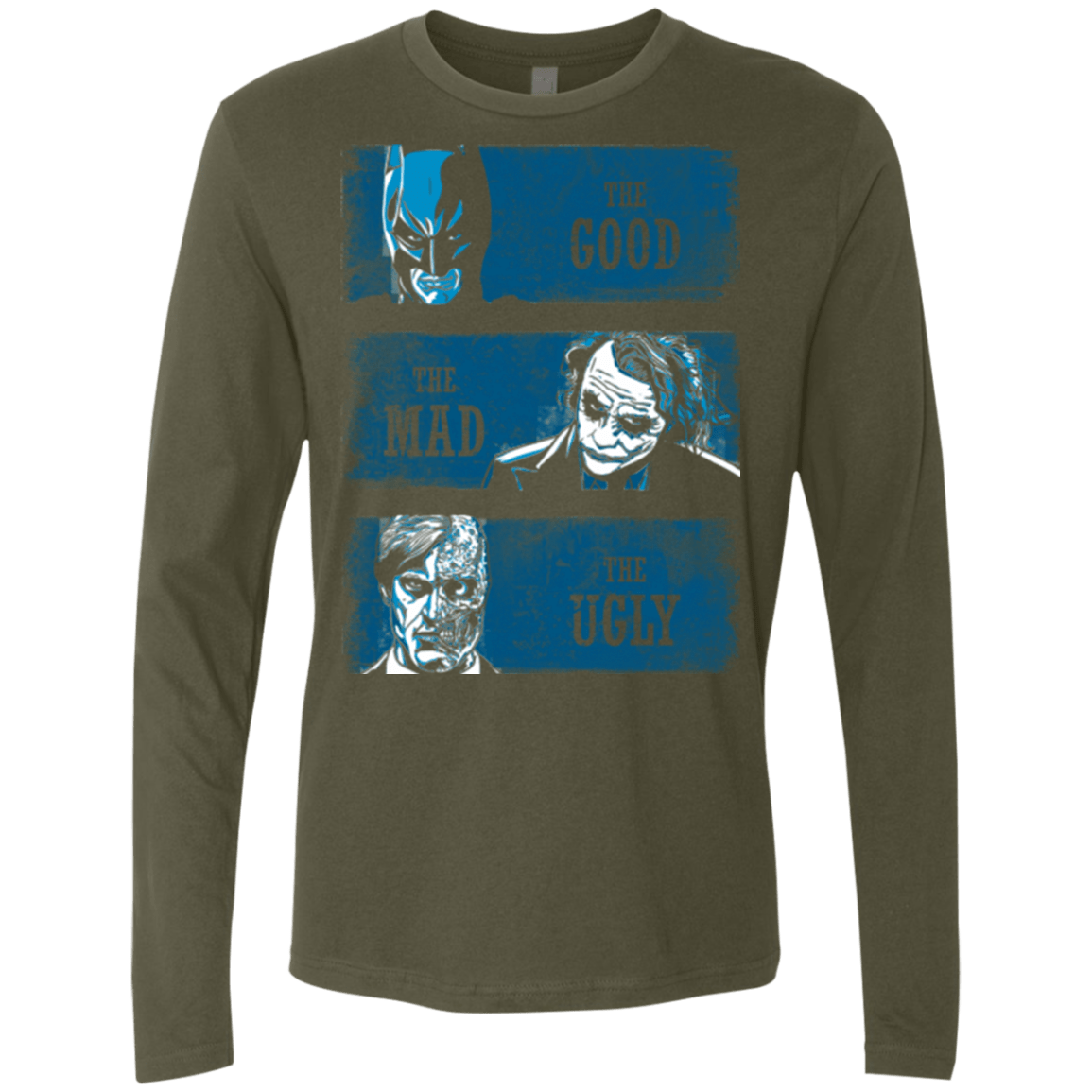 T-Shirts Military Green / Small The Good the Mad and the Ugly Men's Premium Long Sleeve