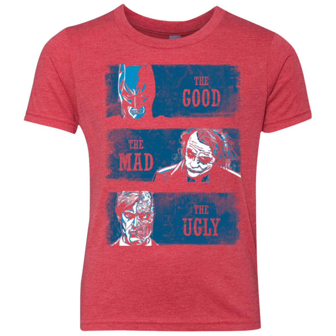 T-Shirts Vintage Red / YXS The Good the Mad and the Ugly Youth Triblend T-Shirt