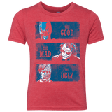 T-Shirts Vintage Red / YXS The Good the Mad and the Ugly Youth Triblend T-Shirt