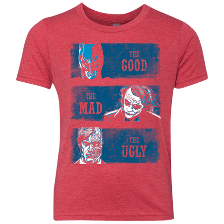 T-Shirts Vintage Red / YXS The Good the Mad and the Ugly Youth Triblend T-Shirt