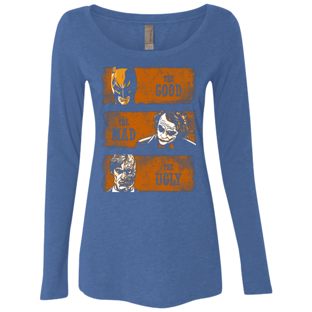 T-Shirts Vintage Royal / Small The Good the Mad and the Ugly2 Women's Triblend Long Sleeve Shirt