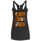 T-Shirts Vintage Black / X-Small The Good the Mad and the Ugly2 Women's Triblend Racerback Tank