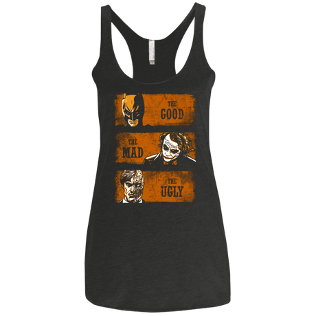 T-Shirts Vintage Black / X-Small The Good the Mad and the Ugly2 Women's Triblend Racerback Tank