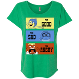 T-Shirts Envy / X-Small The Good, the Sad & the Angry Triblend Dolman Sleeve