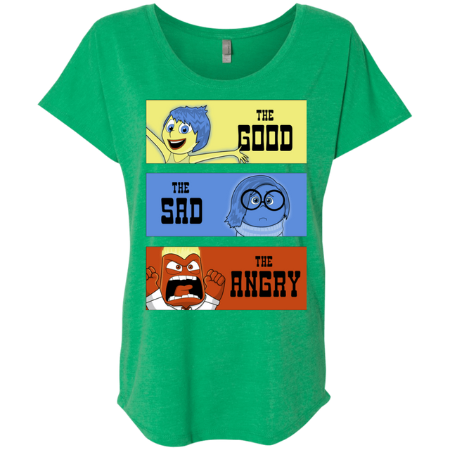 T-Shirts Envy / X-Small The Good, the Sad & the Angry Triblend Dolman Sleeve