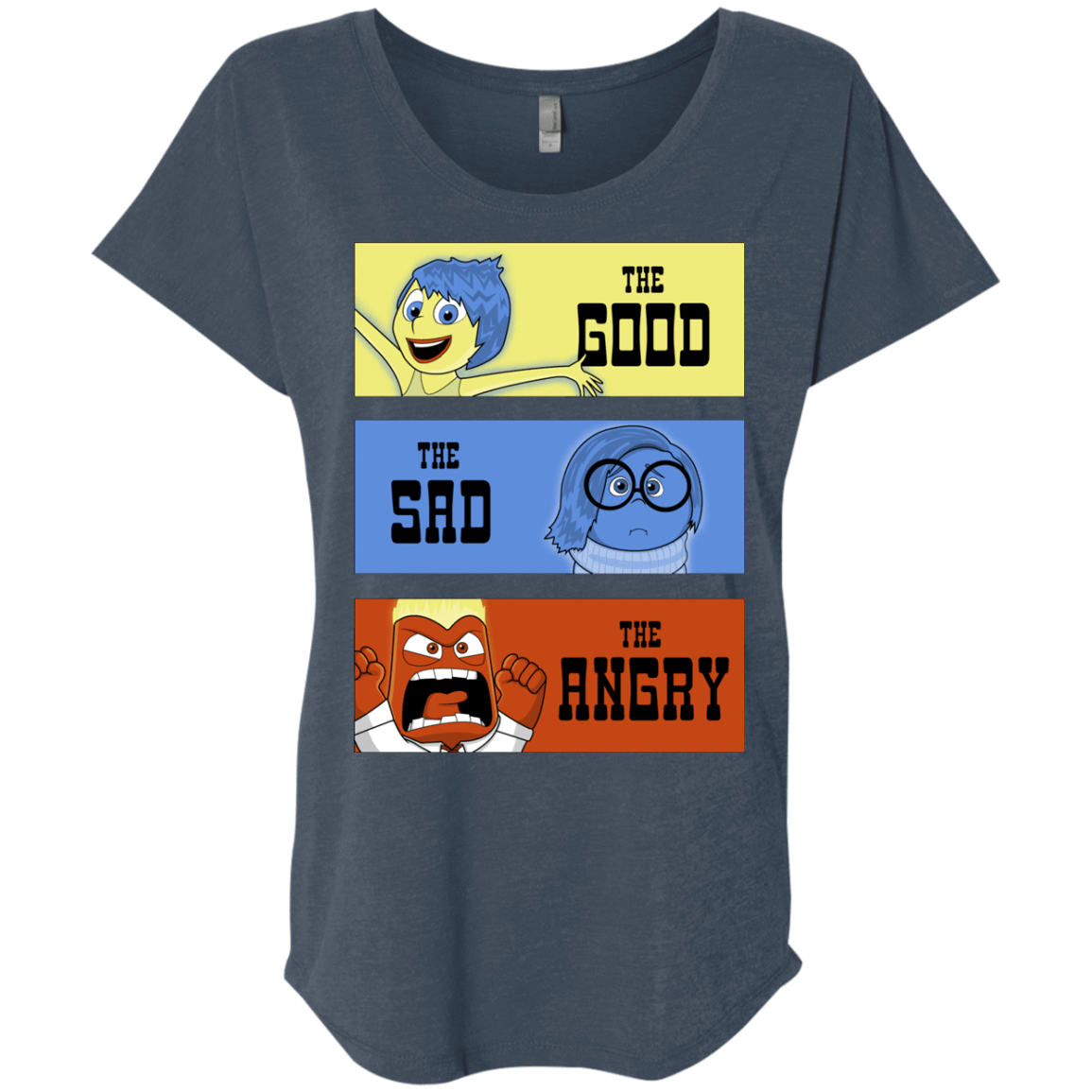 T-Shirts Indigo / X-Small The Good, the Sad & the Angry Triblend Dolman Sleeve