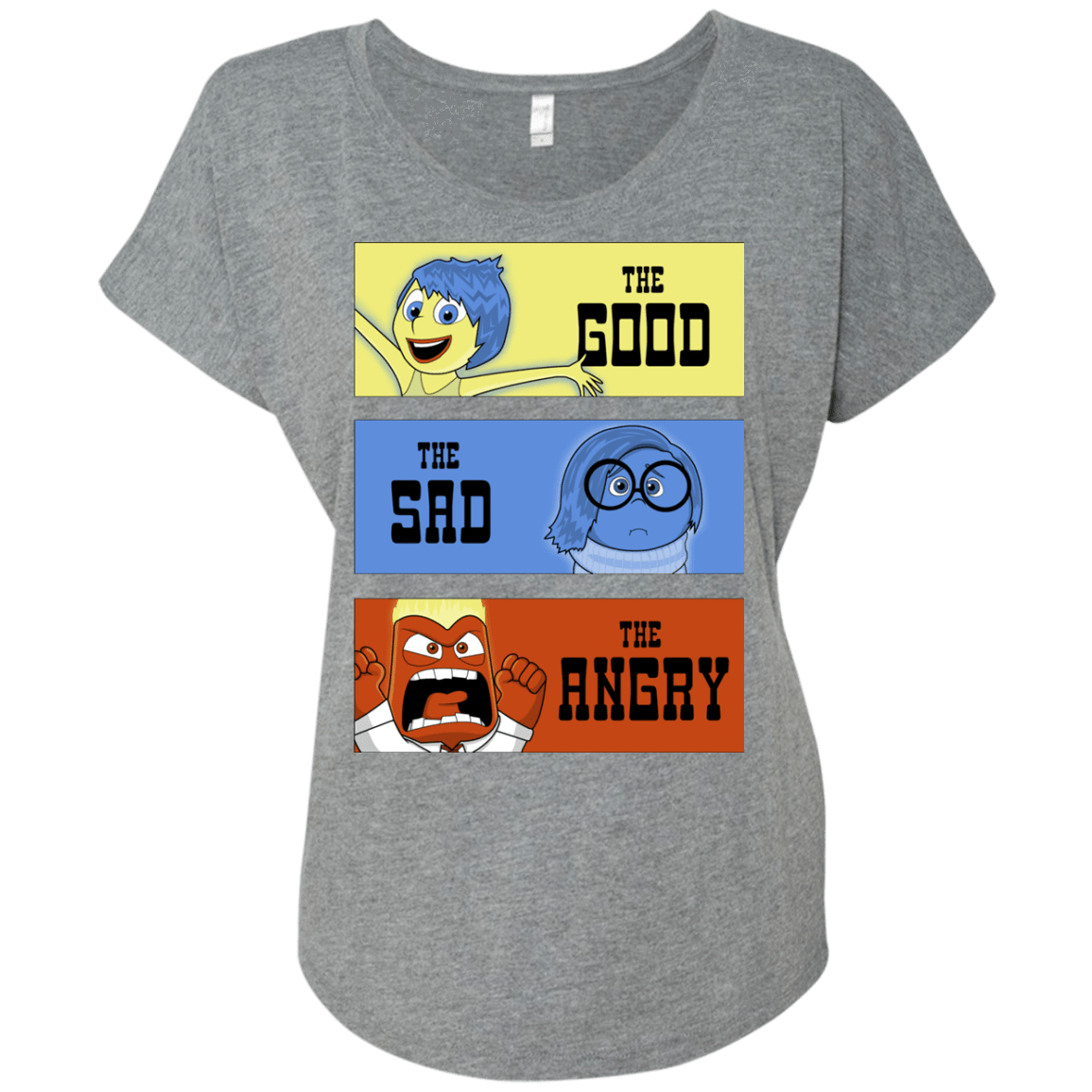 T-Shirts Premium Heather / X-Small The Good, the Sad & the Angry Triblend Dolman Sleeve