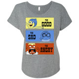 T-Shirts Premium Heather / X-Small The Good, the Sad & the Angry Triblend Dolman Sleeve