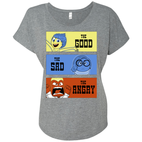 T-Shirts Premium Heather / X-Small The Good, the Sad & the Angry Triblend Dolman Sleeve