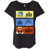 T-Shirts Vintage Black / X-Small The Good, the Sad & the Angry Triblend Dolman Sleeve