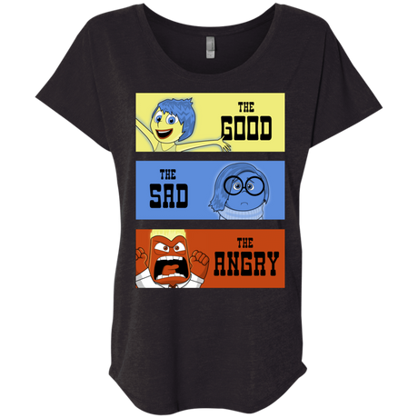 T-Shirts Vintage Black / X-Small The Good, the Sad & the Angry Triblend Dolman Sleeve