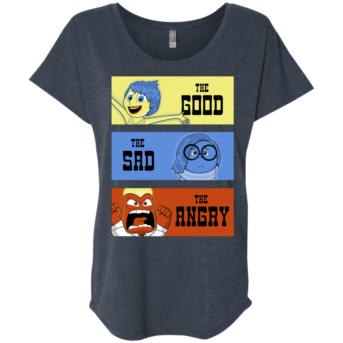 T-Shirts Vintage Navy / X-Small The Good, the Sad & the Angry Triblend Dolman Sleeve