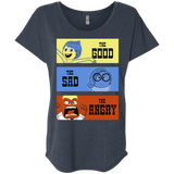 T-Shirts Vintage Navy / X-Small The Good, the Sad & the Angry Triblend Dolman Sleeve