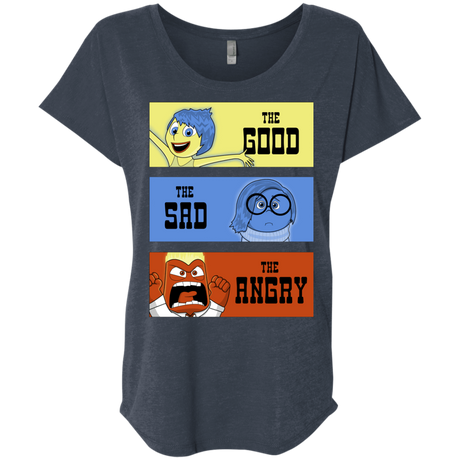 T-Shirts Vintage Navy / X-Small The Good, the Sad & the Angry Triblend Dolman Sleeve