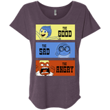 T-Shirts Vintage Purple / X-Small The Good, the Sad & the Angry Triblend Dolman Sleeve