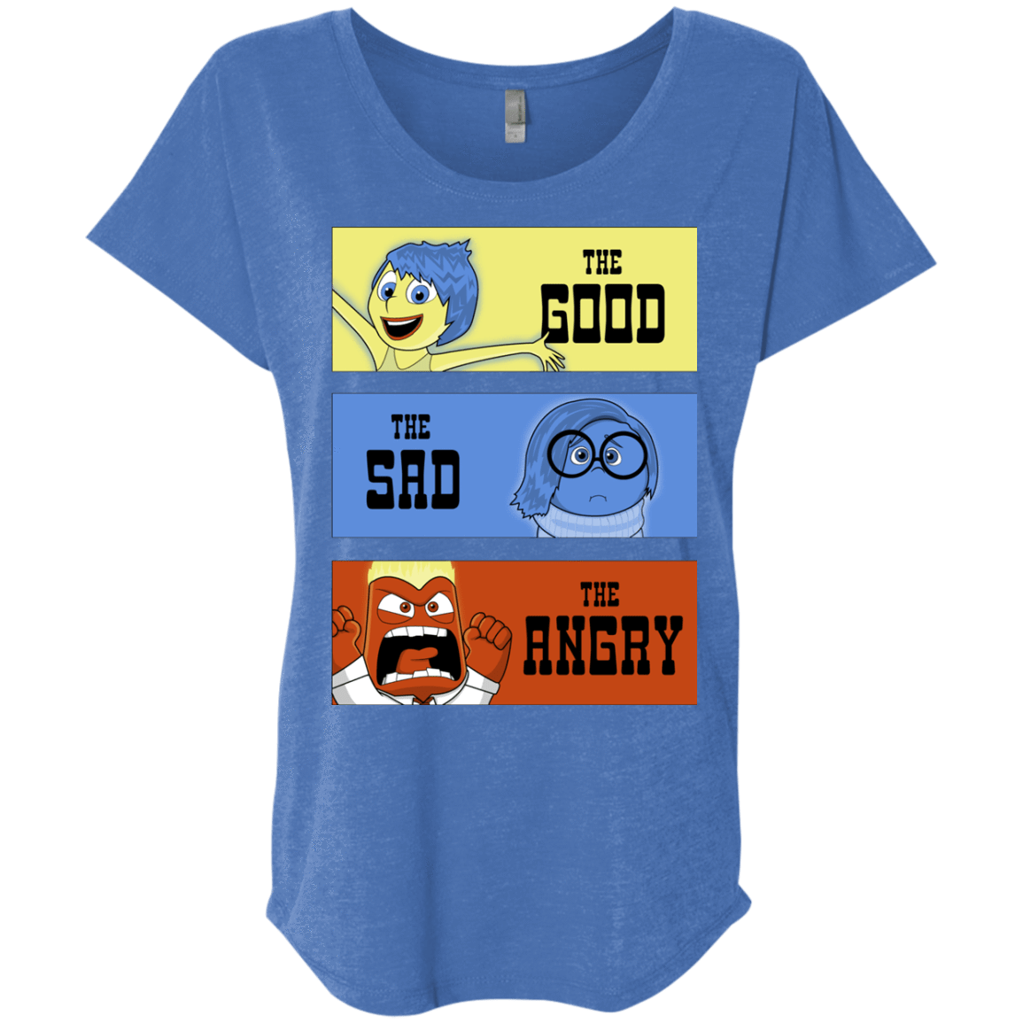 T-Shirts Vintage Royal / X-Small The Good, the Sad & the Angry Triblend Dolman Sleeve
