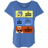 T-Shirts Vintage Royal / X-Small The Good, the Sad & the Angry Triblend Dolman Sleeve