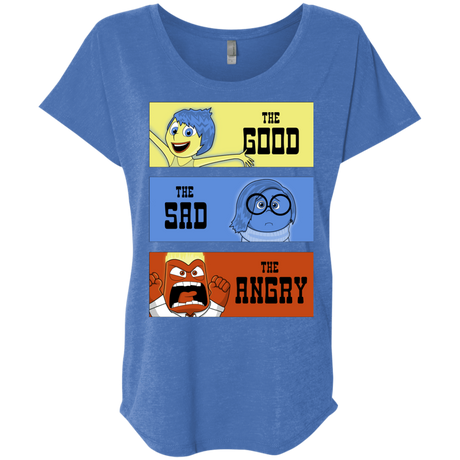 T-Shirts Vintage Royal / X-Small The Good, the Sad & the Angry Triblend Dolman Sleeve
