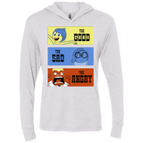 T-Shirts Heather White / X-Small The Good, the Sad & the Angry Triblend Long Sleeve Hoodie Tee