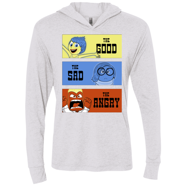 T-Shirts Heather White / X-Small The Good, the Sad & the Angry Triblend Long Sleeve Hoodie Tee