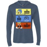 T-Shirts Indigo / X-Small The Good, the Sad & the Angry Triblend Long Sleeve Hoodie Tee