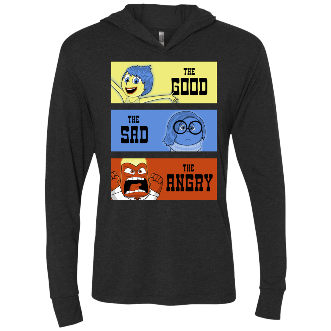 T-Shirts Vintage Black / X-Small The Good, the Sad & the Angry Triblend Long Sleeve Hoodie Tee