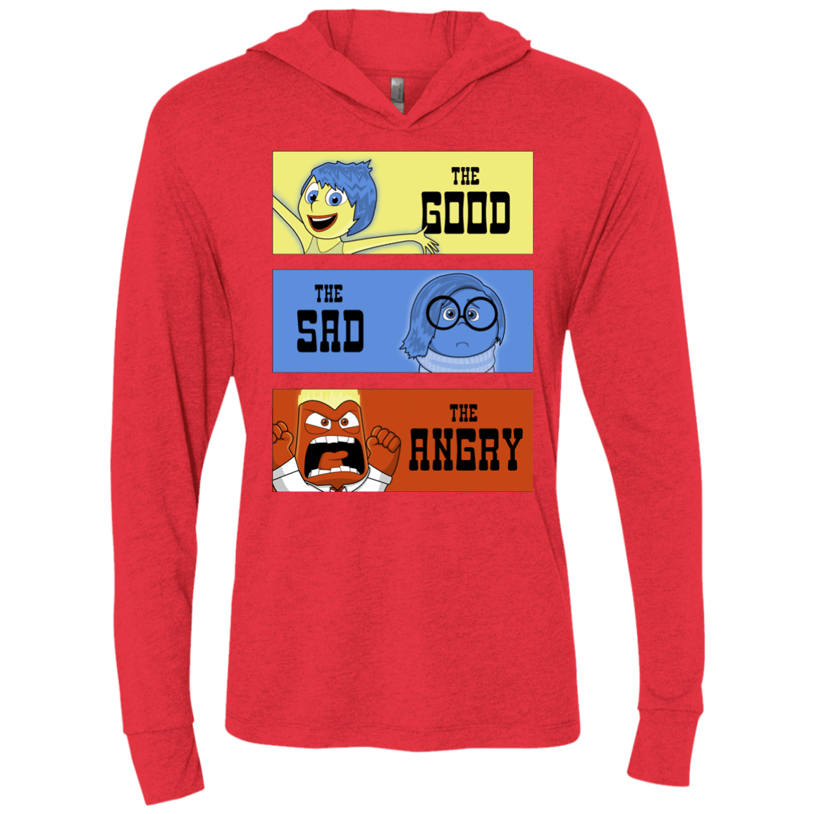 T-Shirts Vintage Red / X-Small The Good, the Sad & the Angry Triblend Long Sleeve Hoodie Tee