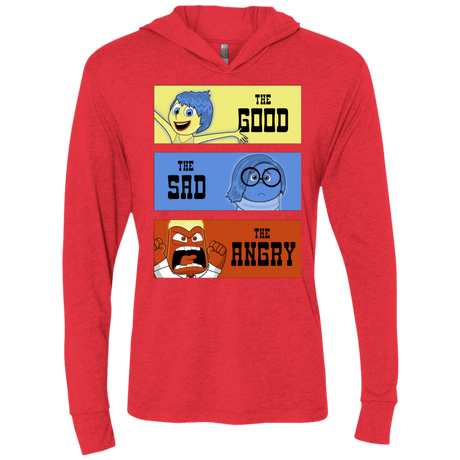 T-Shirts Vintage Red / X-Small The Good, the Sad & the Angry Triblend Long Sleeve Hoodie Tee